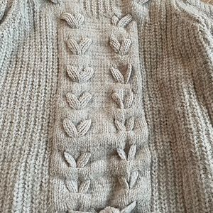 Grey Knit Turtle Neck